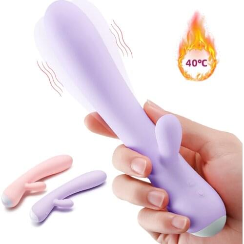 Heating Stretch Dildo G Spot Vibrator for Woman Powerful Adult Sex Toys Personal Clit Massager Magic Wand AV Vagina Stimulator