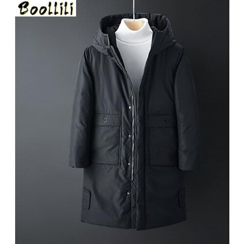 High Quality Mens Winter Jacket Red Black Grey Thick Warm Men Coat Fashion Design Winter White Duck Down Jacket Men Big Size