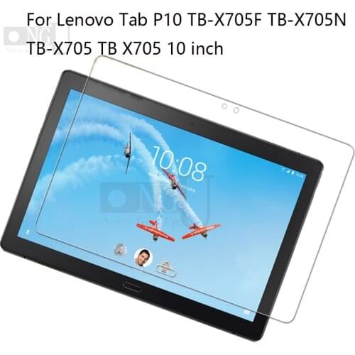 Tempered Glass For Lenovo Tab P10 Screen Protector Screen Film Guard for TabP10 10.1" TB-X705 X705L Screen Cover Protection 9H