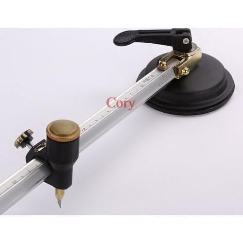 1PC Adjustable Compasses Type Glass Circle Circular Cutter 40cm Max. Round Dia for both hobbyists and professional glass cutters