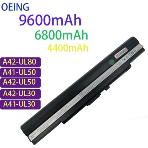 14.4V 9600mAh A42-UL30 A42-UL50 A42-UL80 Laptop Battery For Asus UL30 UL30A UL30JT UL30VT UL50 UL50AG UL50VG UL50VT