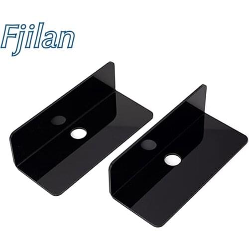 2 Pack - Acrylic Floating Wall Shelves for Bedroom, Kitchen, Office or Bathroom Bedside Shelf for No Drill or Tools Required