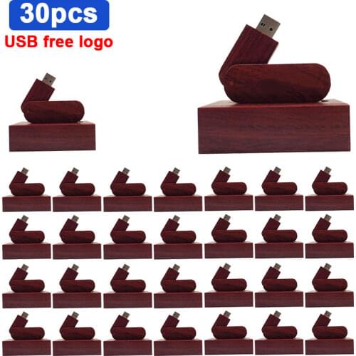 30pcs/lot Wooden Walnut Memory flash stick.usb 2.0 version,can engrave company logo on the key and box free logo for photography