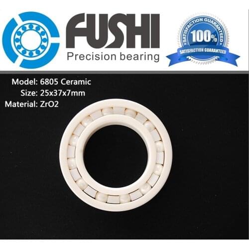 6805 Ceramic Bearing ( 1 PC ) 15*45*9 mm ZrO2 Material 6805 CE Full Ceramic SIC 61805 Ball Bearings