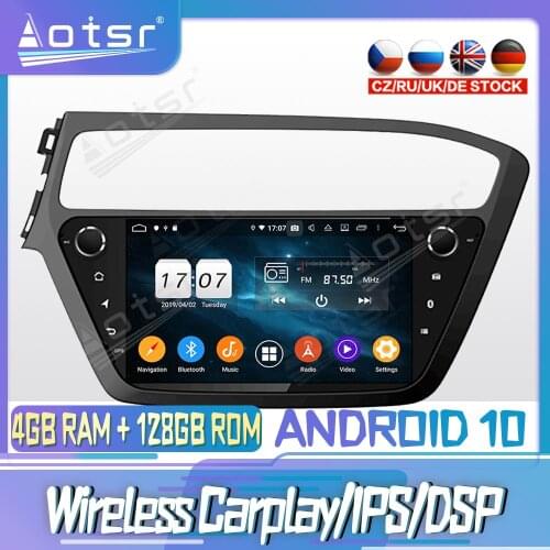Android 10 PX6 128G For Hyundai I20 2018 Carplay DVD GPS Navigation Auto Radio Stereo Video Multimedia Player HeadUnit 2din