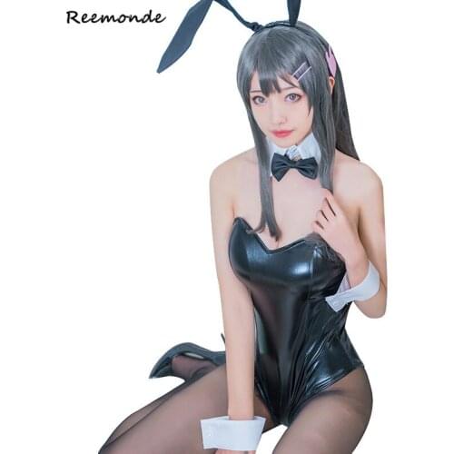 Anime Seishun Buta Yarou wa Bunny Girl Senpai no Yume wo Minai Sakurajima Mai Cosplay Costumes Uniform Set Halloween Carnival