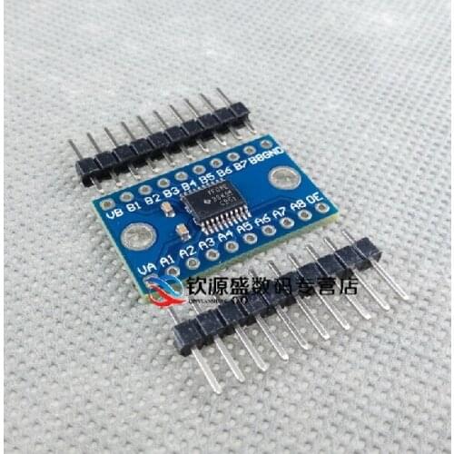 Free shipping! 3.3V 5V TXS0108E 8 Channel Logic Level Converter Convert TTL Bi-directional Mutual Convert