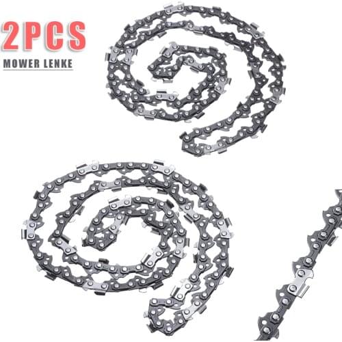 2pcs 16" 3/8" Chainsaw Saw Chain Blade Wood Cutting Saw Replacement Part Saw Mill Chain for Cutting Lumber