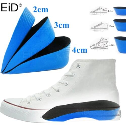 EiD Invisible Height Increase Insole for men women 1cm-4cm grow taller half increase height Shoe Pad heel lift taller Foot Pad