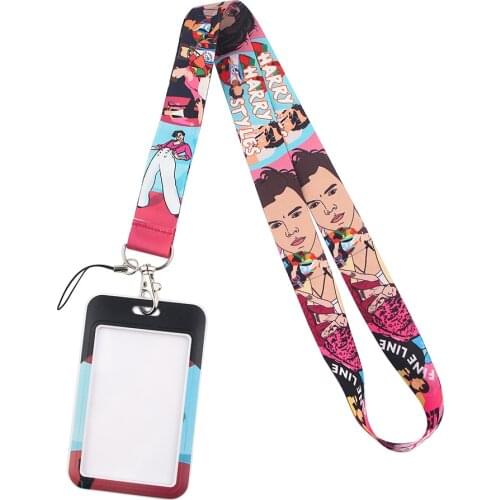 FD0263 Singer Lanyard For Fans Hang Rope Keycord USB ID Card Badge Holder Keychain DIY Card Cover With Lanyards Gift