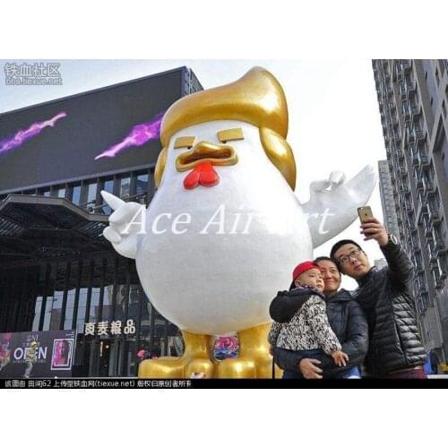 Giant inflatable grand advertising trump rooster Donald Trump cock Chicken Mascot