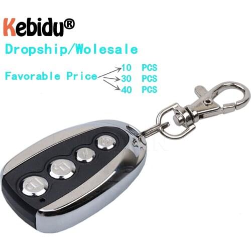 Kebidu 433Mhz Rolling Code Remote Duplicator Garage Door Remote Control 4 Button Opener Electric Car Gate Transmitter Dropship