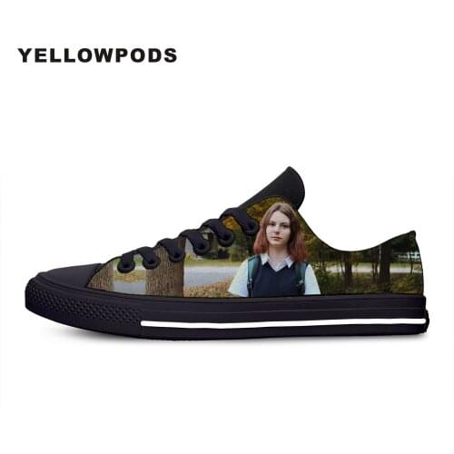 Flats Classic Canvas Shoes Hot Vogue Handiness Youth Comedy Movie Lady Bird Women Woman Black Flats 3D Print Casual Fashion Shoe