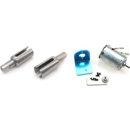 2PCS Metal Differential Cup Parts for Wltoys 12428 12423 12427 Fy03 Q39 Q46 & 1set 540 Brushed Motor with Mount Base
