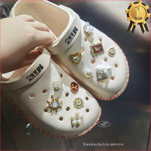 Retro Metal Angel Love Croc Charms Designer DIY Shoes Decaration Charm for Croc JIBS Clogs Kids Boys Women Girls Gifts