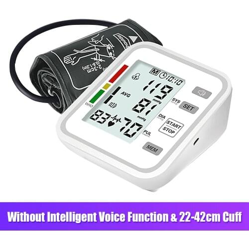 22-42cm Cuff Digital Wrist Blood Pressure Monitor sphygmomanometer Tonometer tensiometer Heart Rate Pulse Meter BP Monitor