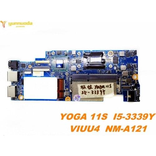 Original for Lenovo YOGA 11s laptop motherboard YOGA 11S I5-3339Y VIUU4 NM-A121 tested good free shipping