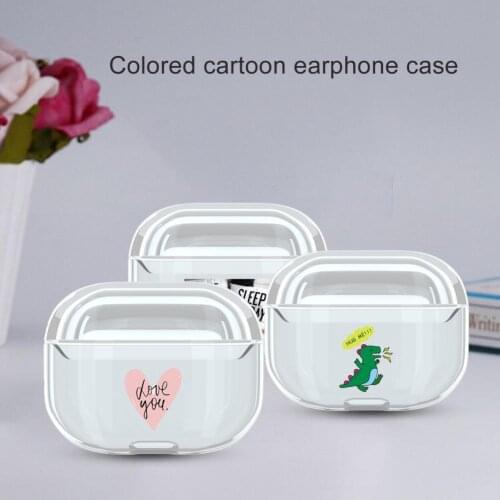 Transparent Headphone Protective Cover Cute Cartoon Anti Scratch Bluetooth Earphone Protective Shell for Airpods Pro