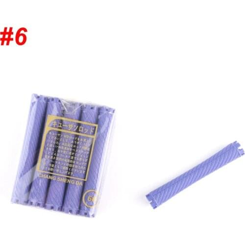 3 Packs/set 13mm Hair Perm Rods with Rubber Bands Kit Cold Permanent Bar Plastic Curlers Rollers Set Wave Fluffy Corn Hair 1507