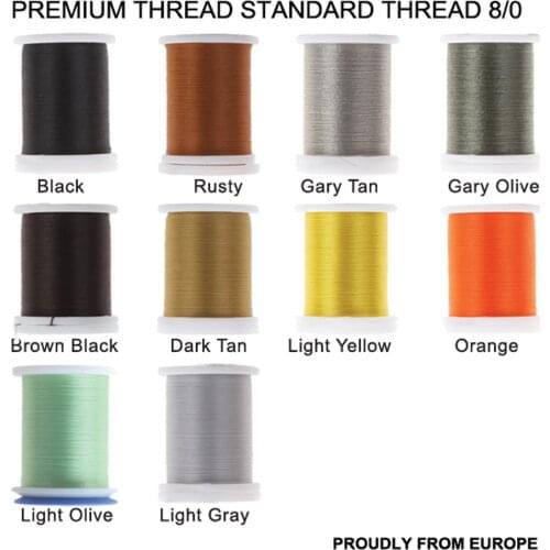 Riverruns Super Realistic Standard Thread 3/0,6/0,8/0,Twisted Thread, Body Thread Fly Tying Material Proudly from Europe Tie Fli