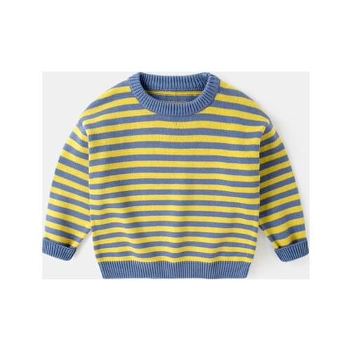 1-8y children knitted sweaters autumn and winter pullovers o-neck cotton kids clothing causal boys and girls clothes sweater