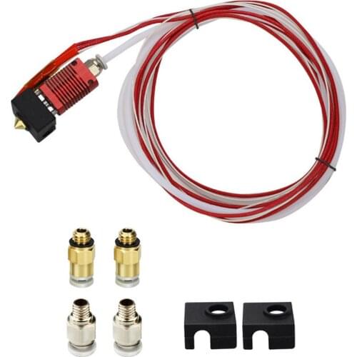 Upgrade Ender 3/3 Pro Assembled Extruder Hotend Kit With CapricornBowden PTFE Tubing Silicone Cover Nozzle Pneumatic Couplers