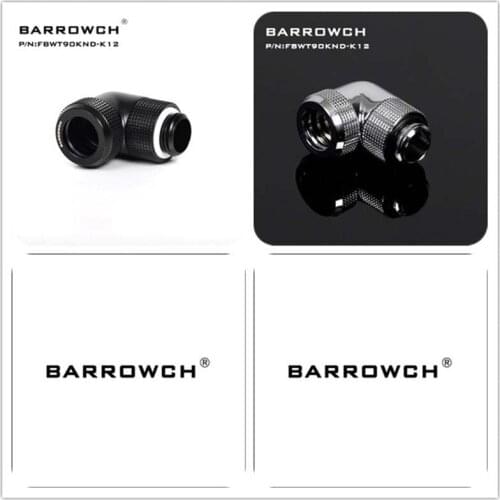 Barrowch FBWT90KND-K12 G1/4 Compression Fitting 90 degree for Hard tube OD12mm Multi-Link Adapter water cooler heatsink gadget