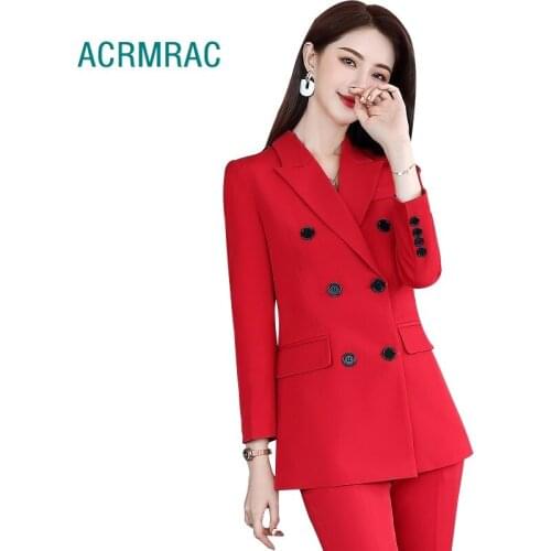 Women suits spring stripe blazers pants Office Lady Formal Work clothes women pants suits woman set suits 2029