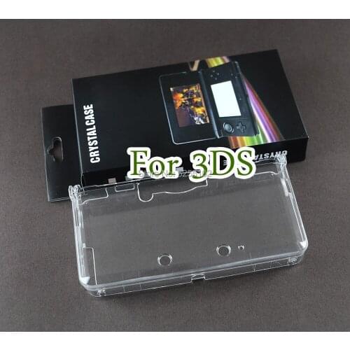 10pcs Hot Sale Transparent Plastic Clear Crystal Case For 3DS Protective Hard Shell Skin Case Cover For Nintendo 3DS