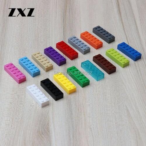 100PCS Educational Assembling Toy Plastic Building Blocks Thick Bricks 2 x 6 Dots Small Paticles For Kids Gifts 44237 Figures