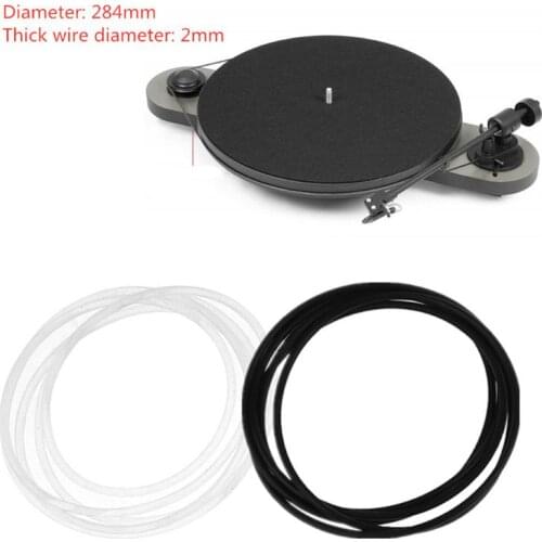 284mm Round Section Turntable Belt LP Vinyl Record Player Phonograph Accessories M5TD