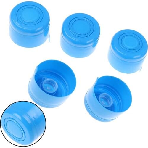 5Pcs Plastic Water Bottle Snap On Lids Non Spill Reusable Replacemet Water Bottle Caps