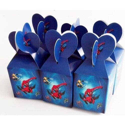Spiderman Theme Party Supplies Spiderman Candy Bag Spiderman Birthday Decorations Boy and Girls Favor Birthday Party