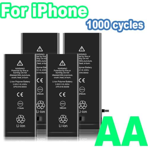 10pcs Battery For iPhone 6S 6 7 8 Plus iPhone X SE 2020 SE2 5S 5C 5 XR XS Max Replacement Bateria For Apple IPhone6S IPhone7 AA