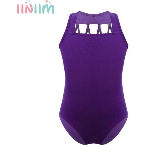 Iiniim Toddler Kids Ballet Leotard Baby Girls Stretchy Sleeveless M-Straps Back Ballet Dance wear Gymnastics Leotard Jumpsuit