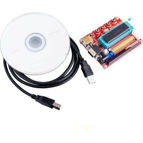 Freeship Microchip pic microcontroller minimum system development board PIC16F877A + USB CABLE