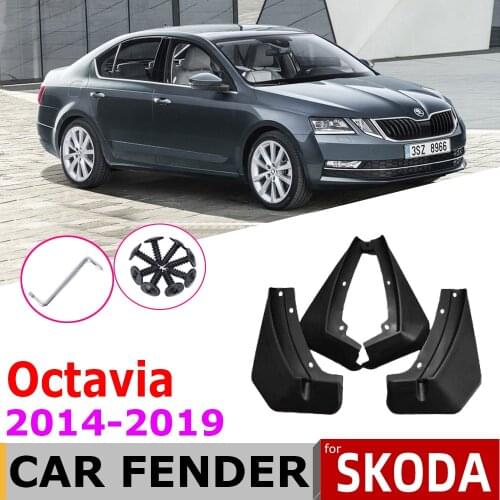Mudguard For Skoda Octavia 3 Sedan MK3 A7 5E 2019~2014 Fender Mud Guard Splash Flaps Mudflap Accessories Mudguard 2017 2016 2015