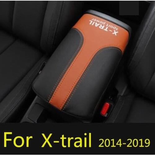Customzied Microfibre Leather Center Armrest Cover car central container armrest box Cover For Nissan X-trail T32 2014-2019