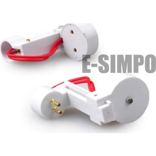 E-Simpo 2pcs/lot T5 to T8 Adapter, G5-G13 tube base converter, Replace T5 with T8 CFL/LED Tube, T5-T8 Lamp base converter