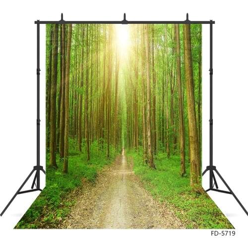 Forest Pathway Sunshine Photo Backdrop Custom Background for Baby Children Portrait Pets Scenery Photocall Photography Props