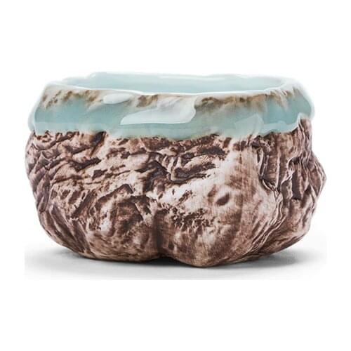 Ceramic Imitating Stone Tea Cup Coarse Pottery Vintage Coffee Cup Personal Cups Pu'er Tea Ceremony Kung Fu Tea Set