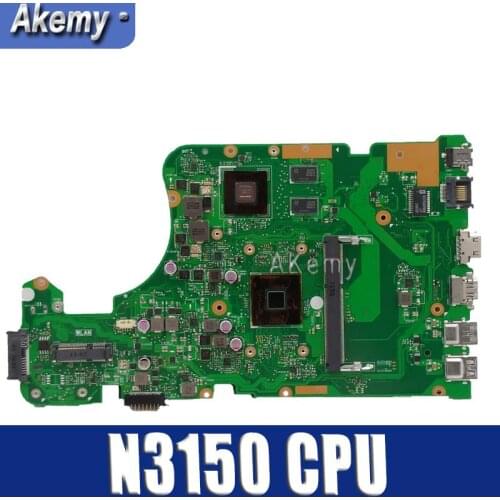 X555SJ Notebook Motherboard N3150 CPU For Asus X555 X555S X555SJ A555S laptop Motherboard X555SJ Mainboard X555SJ motherboard