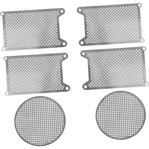 6Pcs/Set Metal Protective Net Armored for 1/16 Heng Long German King Tiger 3888A Tank Replacements Parts