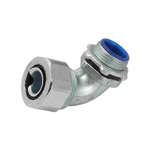 Metal 3/4" Thread Conduit Pipe Elbow Quick Connector