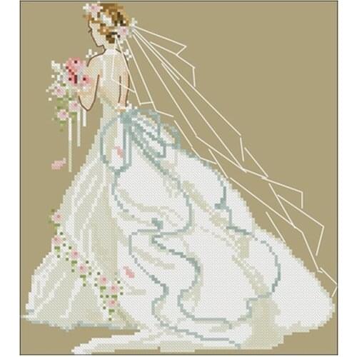 Hot selling bride patterns Counted Cross Stitch DIY Chinese Cross Stitch Kits Embroidery Needlework Sets