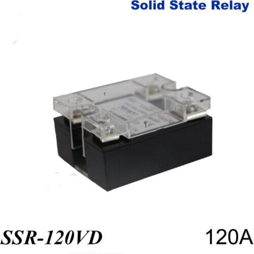 2PCS 120A-SSR,input DC 0-10V single phase ssr solid state relay voltage regulator Plastic Cover Case for Temperature Controller