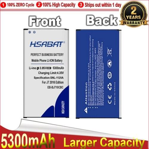EB-BJ710CBC original HSABAT 5300mAh Battery for Samsung 2016 Edition J7 SM-J7109 J7108 J7008 J7009 J700F J710 J710F J710FN J710M
