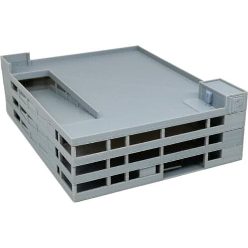 Outland Models Railway Scenery 4-Story Car Parking Building 1:160 N Scale