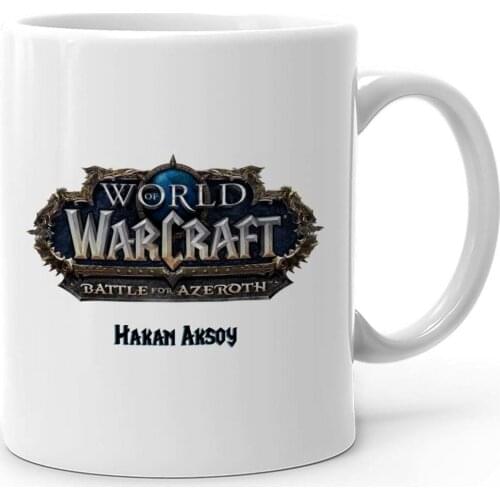 Personalized the Battle of World of Warcraft Azeroth White Mug Cup-1