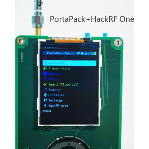 PortaPack H1 HackRF One control SDR radio full-featured radio transceiver